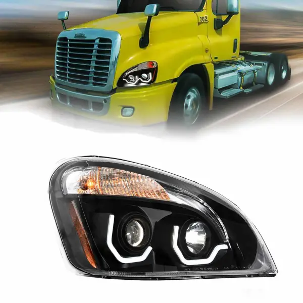 TR201-PFRHL-R Passenger Side Projector Headlight with LED Bar for