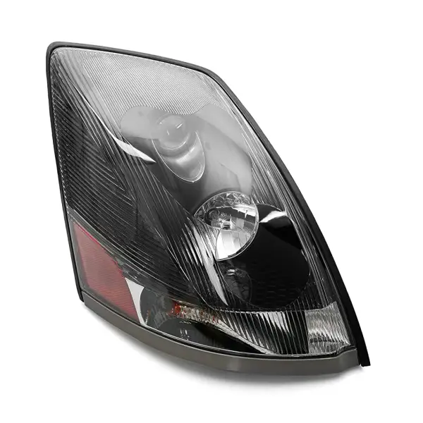 Passenger Side Black Headlight for 2004-2017 Volvo VNL Trucks