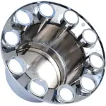 4 Pieces Chrome Plastic Rear Wheel Cover w/ 33 mm Lug Nut Covers