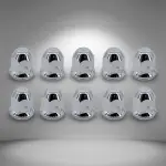 10 pcs of 33mm Luxury Screw-on Lug Nut Covers for Semi Trucks