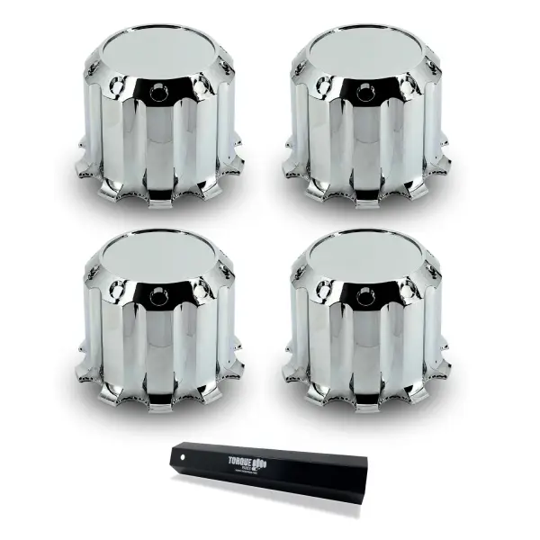 4 pcs of Chrome Plastic Universal Luxury Front Wheel Cover Set
