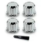 4 pcs of Chrome Plastic Universal Luxury Front Wheel Cover Set