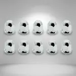 4 pcs of Chrome Plastic Universal Luxury Front Wheel Cover Set