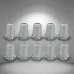 10 pcs of 33mm Chrome Starlight Screw-on Lug Nut Covers