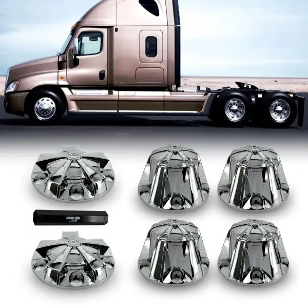 Chrome Plastic Universal Starlight Wheel Cover Set (Front & Rear)