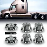 Chrome Plastic Universal Starlight Wheel Cover Set (Front & Rear)