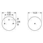 Air Spring for Peterbilt Replaces 03-06213, 03-07111, 1R12-567