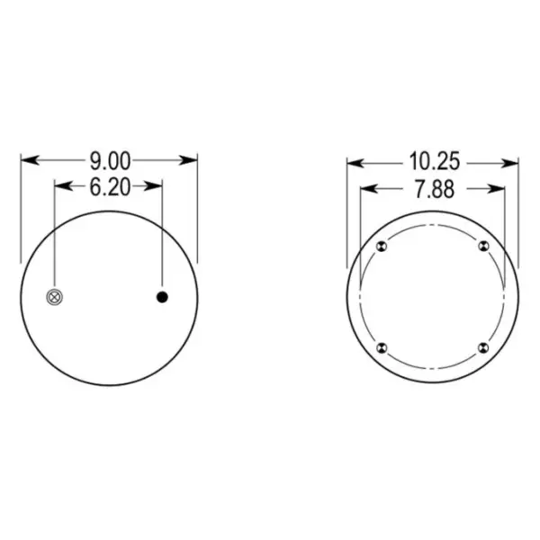 Trailer Air Spring Replaces S-14249, 1R12-256, 910-21P505