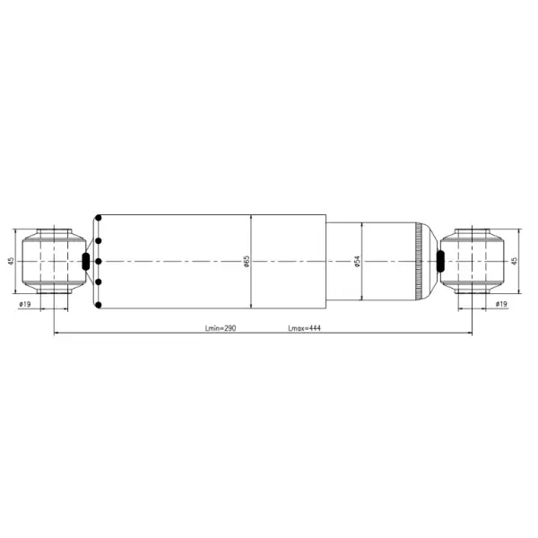 Heavy Duty Shock Absorber for Trailers Replaces 654907