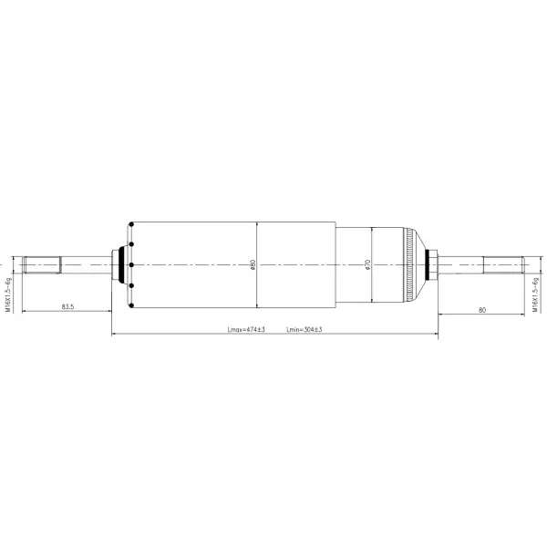Heavy Duty Shock Absorber for Kenworth and Peterbilt Trucks