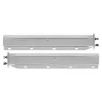 Chrome Straight Mud Flap Hangers 2-1/2\" Bolt Pattern 30\" Length