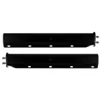 TRMFH302 Straight 2-1/2\" Bolt Pattern 30\" Black Mud Flap Hanger