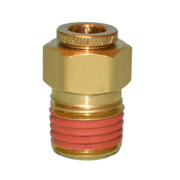 Male Connector Swivel Brass Fitting 3/8\" OD x 1/4\" NPT