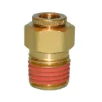 Male Connector Swivel Brass Fitting 3/8\" OD x 1/4\" NPT