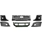 Black Bumper w/Fog Light Hole for 2008-2017 Freightliner Cascadia