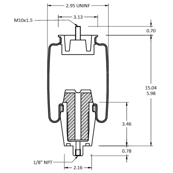 Cabin Air Spring for Volvo Replaces 1S5-171, 8074629, 20462622