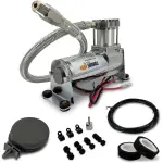 Chrome Air Compressor 12V 120 PSI