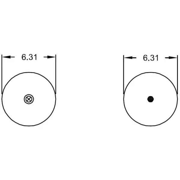 Convoluted Air Spring Replaces W01-358-6897, 2B9-229, 64517