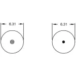 Convoluted Air Spring Replaces W01-358-6897, 2B9-229, 64517