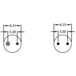 Convoluted Air Spring Replaces W01-358-6944, 2B9-252, 6944, 4454