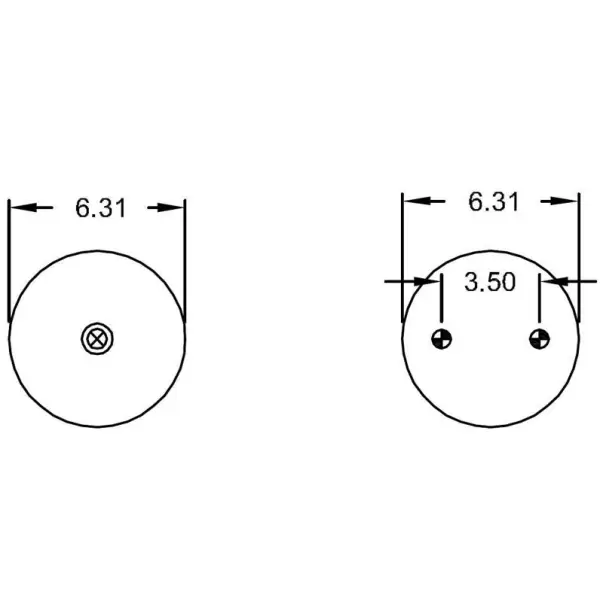 Convoluted Air Spring Replaces S-23114, W01-358-7897, 2B9-495